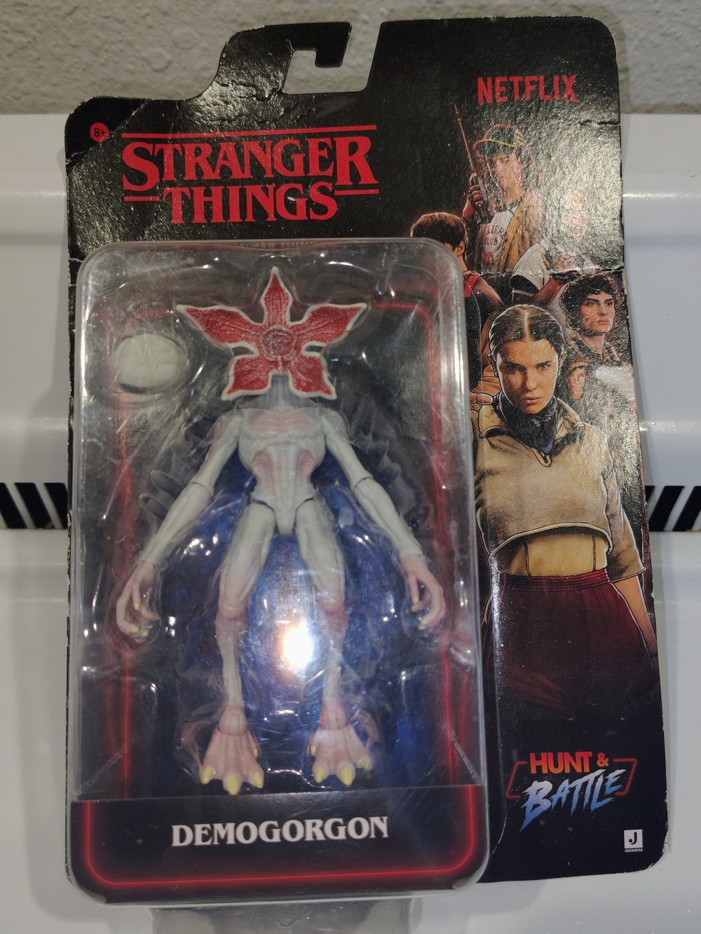 Netflix Stranger Things Demogorgon Figure - White, Pink & Yellow Accents